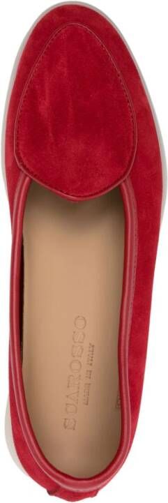 Scarosso Livia suède loafers Rood