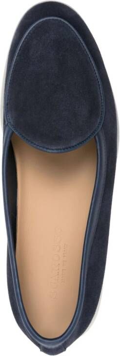 Scarosso Livio suède loafers Blauw