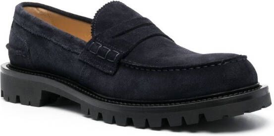 Scarosso Loafers met chunky zool Blauw