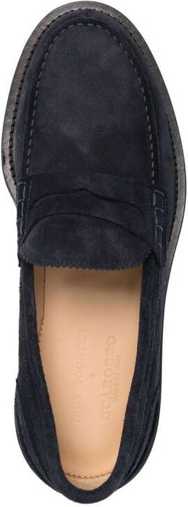 Scarosso Loafers met chunky zool Blauw