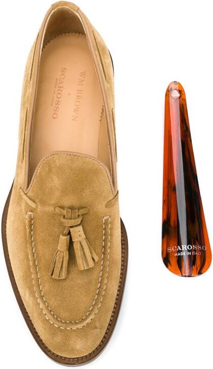 Scarosso Loafers met kwastje Beige