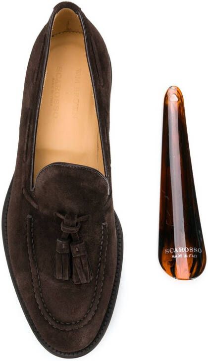 Scarosso Loafers met kwastje Bruin