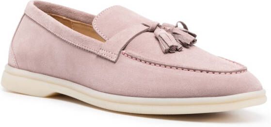 Scarosso Loafers met kwastje Roze