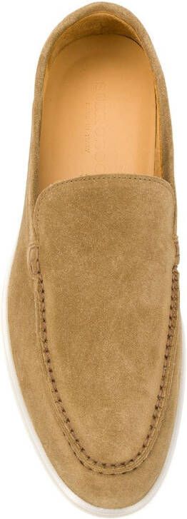 Scarosso Loafers met ronde neus Beige