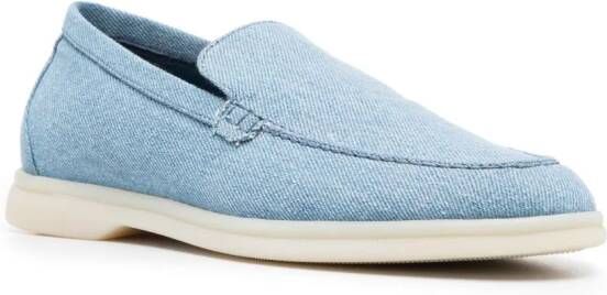 Scarosso Loafers met ronde neus Blauw