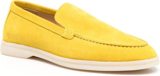 Scarosso Loafers met suède afwerking Geel