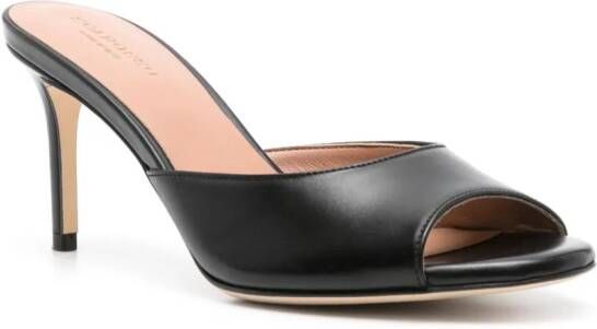 Scarosso 75 mm Lohan leren sandalen Zwart