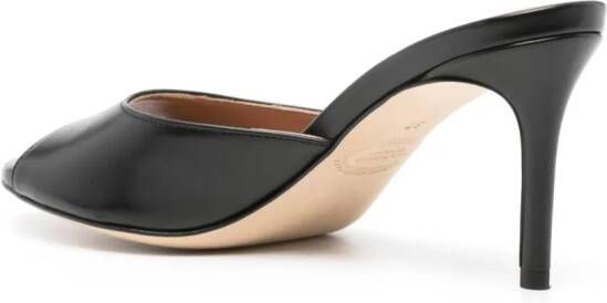 Scarosso 75 mm Lohan leren sandalen Zwart