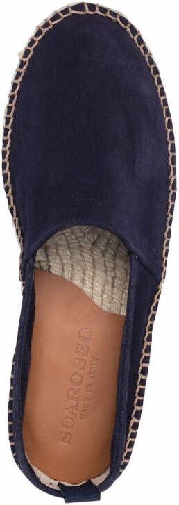 Scarosso Lola gevlochten espadrilles Blauw