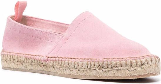 Scarosso Lola suède espadrilles Roze