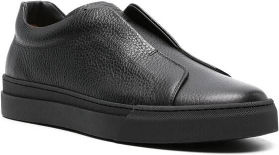 Scarosso Luca leren loafers Zwart