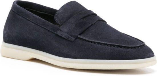 Scarosso Luciana suède loafers Blauw