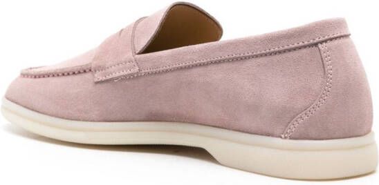 Scarosso Luciana suède loafers Roze