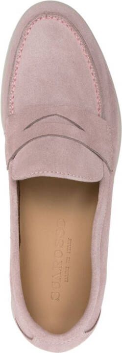 Scarosso Luciana suède loafers Roze