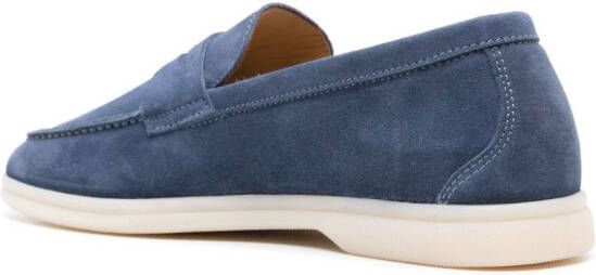 Scarosso Luciana suède loafers Blauw