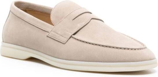 Scarosso Luciano suède loafers Beige