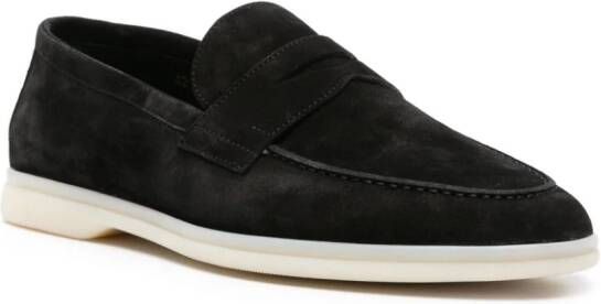 Scarosso Luciano suède loafers Zwart
