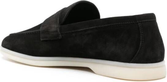 Scarosso Luciano suède loafers Zwart