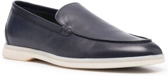 Scarosso Ludovic leren loafers Blauw