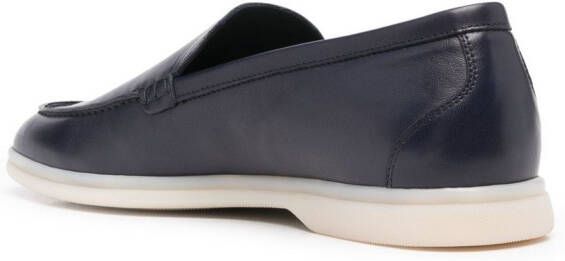 Scarosso Ludovic leren loafers Blauw