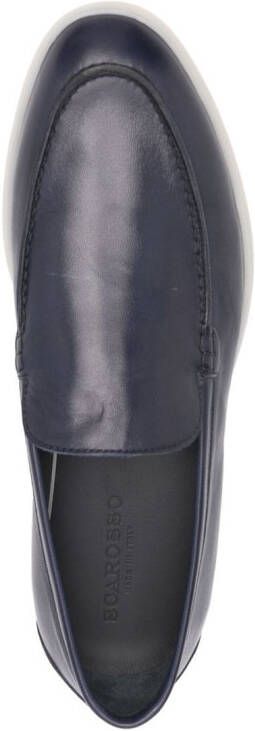 Scarosso Ludovic leren loafers Blauw