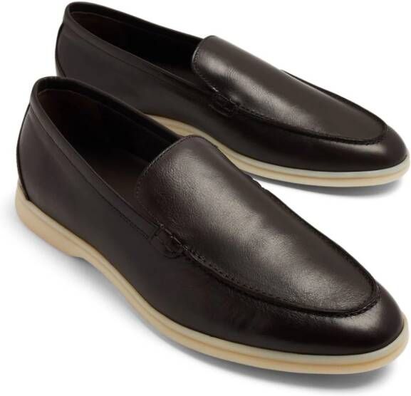 Scarosso Ludovic leren loafers Bruin