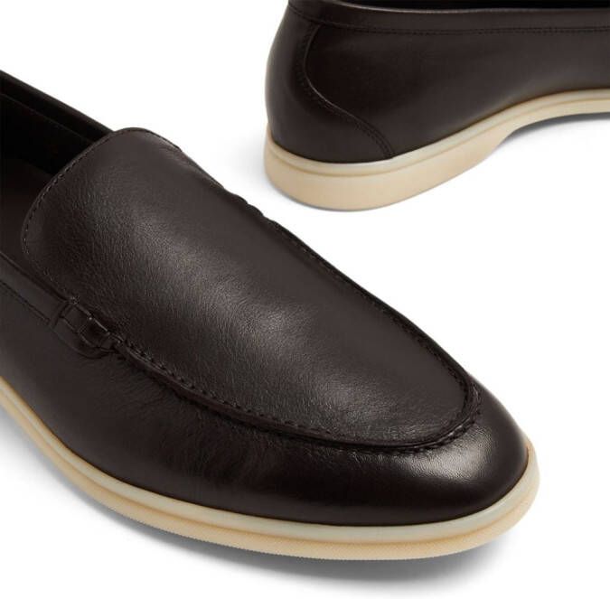 Scarosso Ludovic leren loafers Bruin