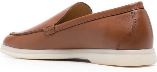 Scarosso Ludovica leren loafers Bruin