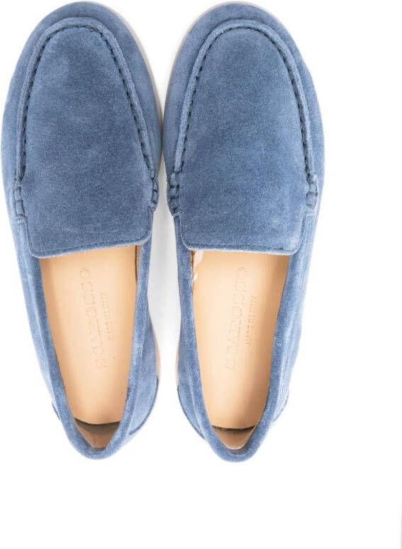 Scarosso Ludovica suède loafers Blauw