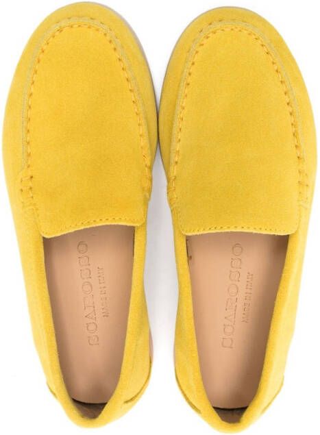 Scarosso Ludovica suède loafers Geel