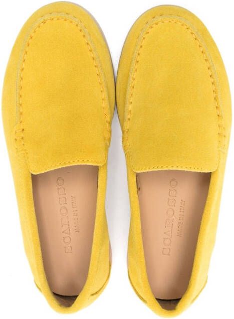 Scarosso Ludovica suède loafers Geel