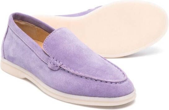 Scarosso Ludovica suède loafers Paars
