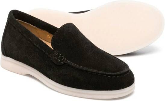 Scarosso Ludovica suède loafers Zwart