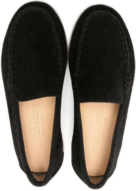 Scarosso Ludovica suède loafers Zwart