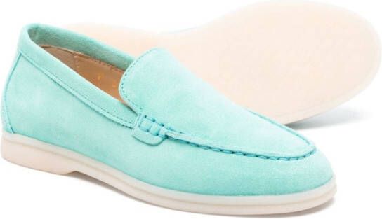 Scarosso Ludovica suède loafers Blauw