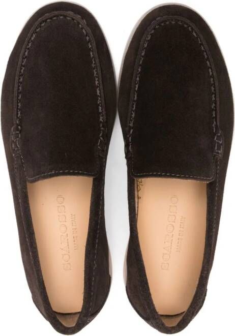 Scarosso Ludovica suède loafers Bruin