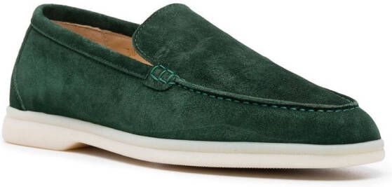 Scarosso Ludovica suède loafers Groen