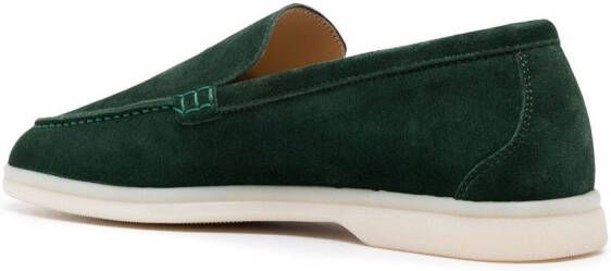 Scarosso Ludovica suède loafers Groen