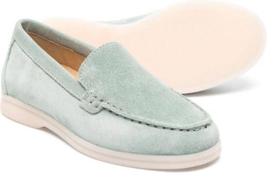 Scarosso Ludovica suède loafers Groen