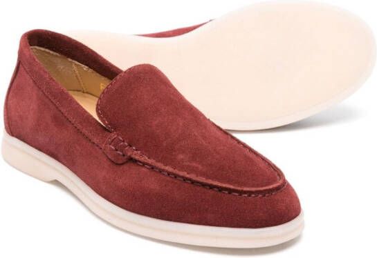 Scarosso Ludovica suède loafers Rood