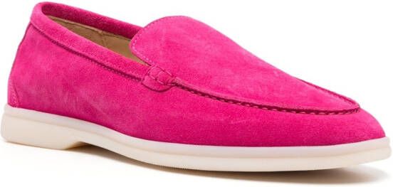 Scarosso Ludovica suède loafers Roze