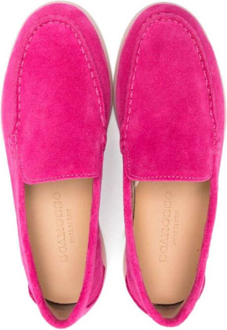 Scarosso Ludovica suède loafers Roze