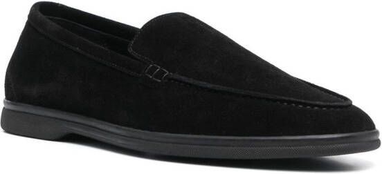 Scarosso Ludovico suède loafers Zwart