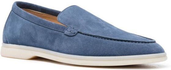 Scarosso Ludovico suède loafers Blauw