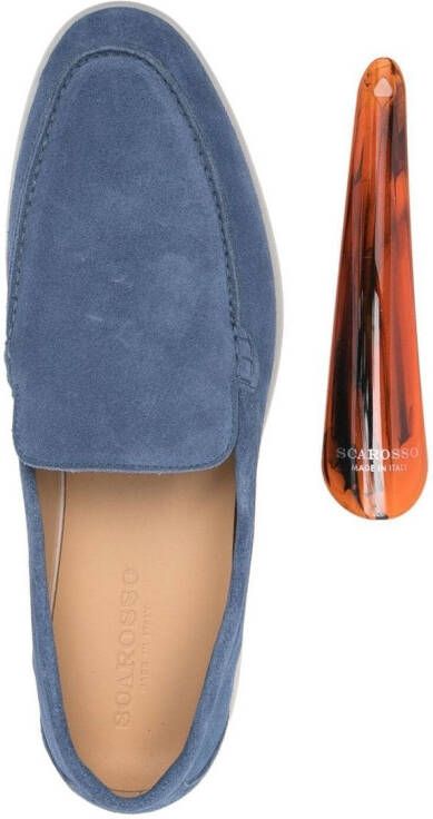 Scarosso Ludovico suède loafers Blauw