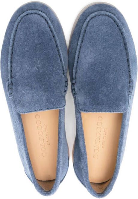 Scarosso Ludovico suède loafers Blauw