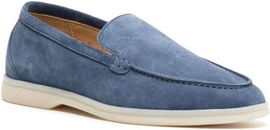 Scarosso Ludovico suède loafers Blauw