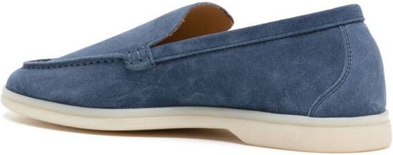 Scarosso Ludovico suède loafers Blauw