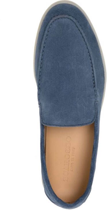 Scarosso Ludovico suède loafers Blauw