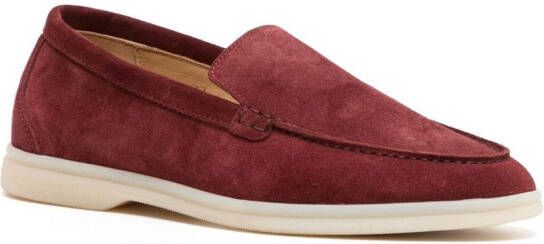 Scarosso Ludovico suède loafers Rood